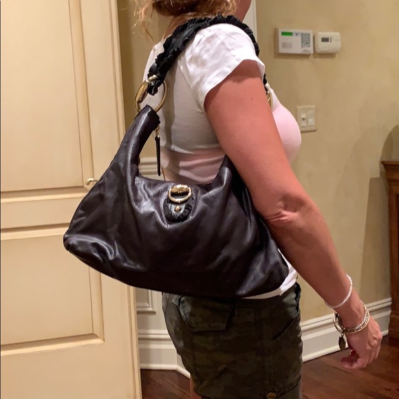 authentic black gucci hobo with dust bag - Picture 7 of 8